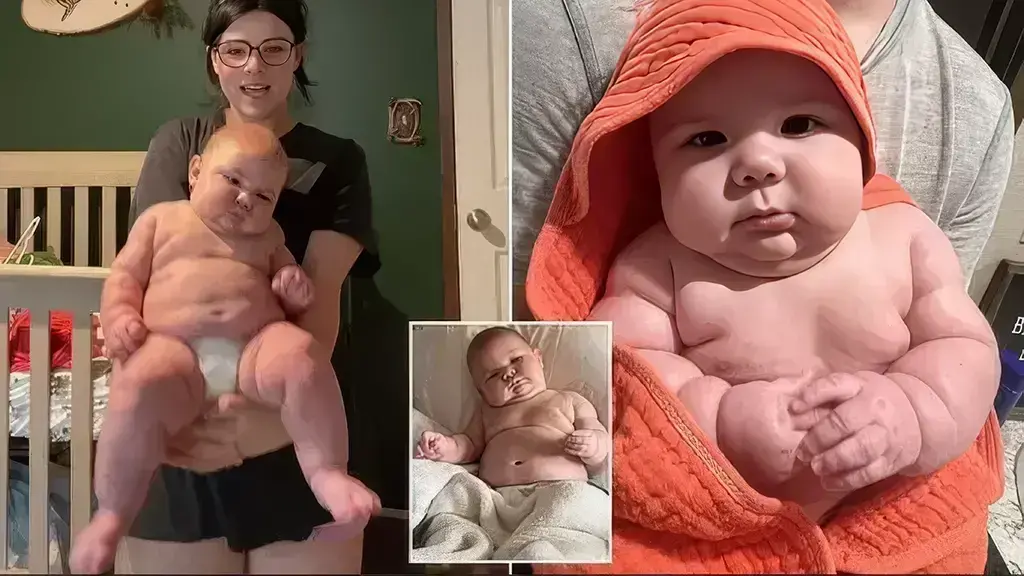 Foshnja katërmuajshe që trondit botën: 10 kilogramë dhe 76 centimetra gjatësi SHIKO VIDEO