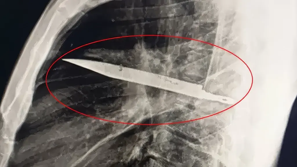 Si një burrë jetoi për 8 vjet me një thikë në gjoksin e tij?