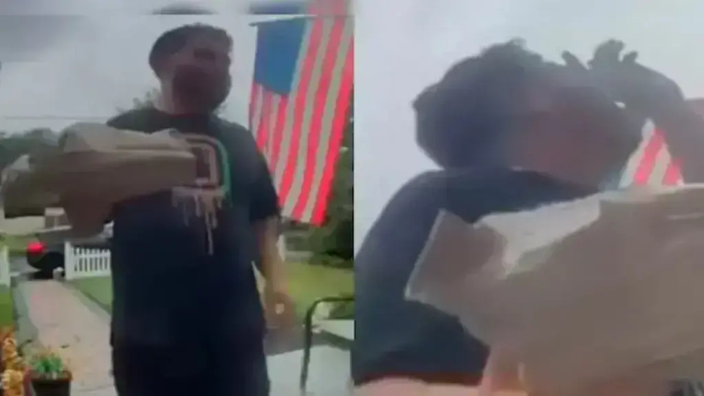 Postieri shpëton nga goditja e rrufesë “për një fije floku” – pamjet që trondisin